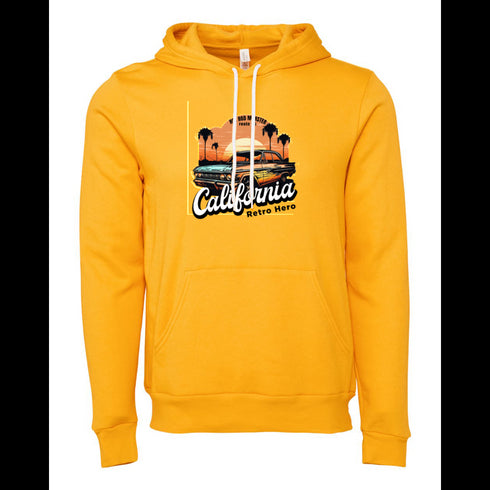 CALOLOUNIA RETRO HERO Bella canvas hoodie 3719